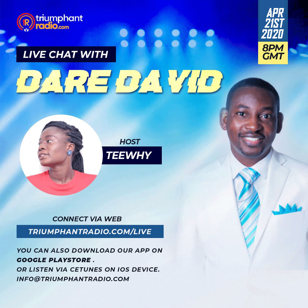 LIVE INTERVIEW WITH DARE DAVID - Triumphant Radio